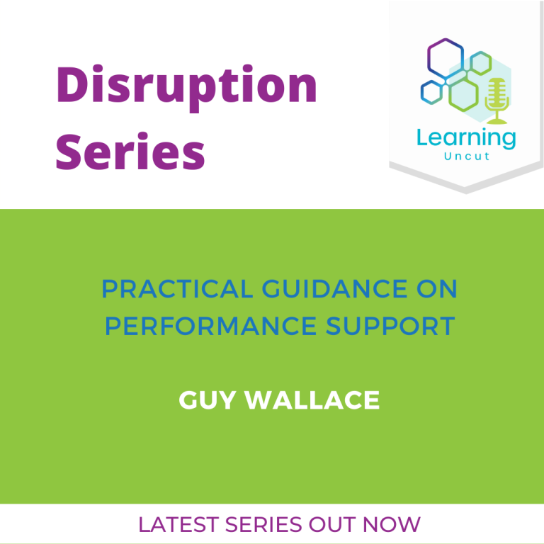 Disruption Series: Practical Guidance on Performance Support – Guy Wallace