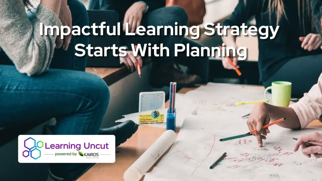 Group of people working on a planning document